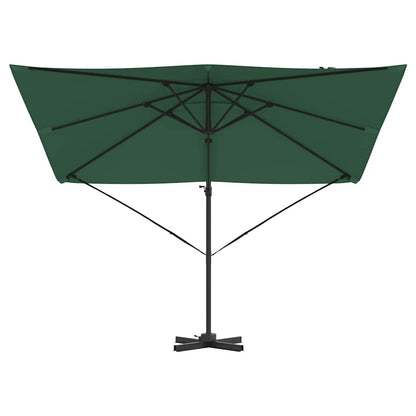 Roma Parasol Green 286 x 285 x 265 cm Polyester and Aluminium