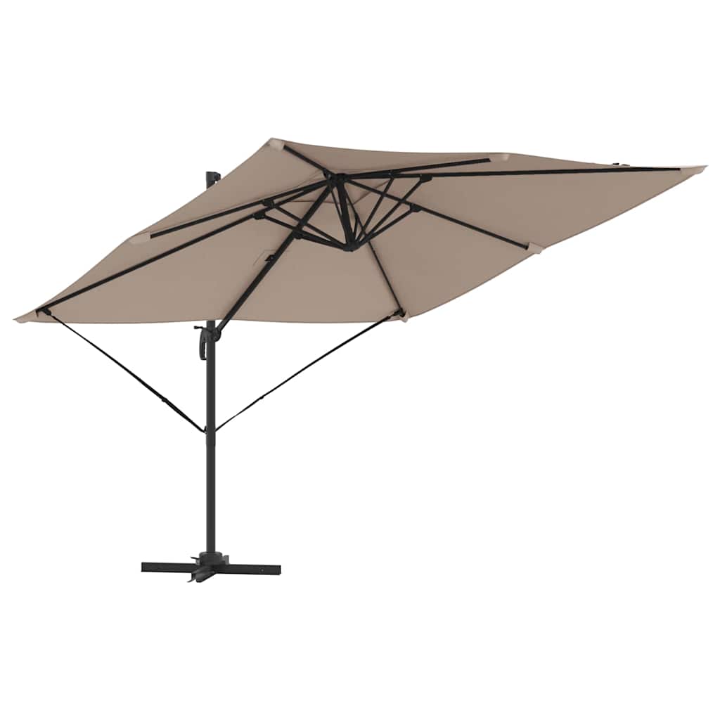 Roma Parasol Taupe 286 x 285 x 265 cm Polyester and Aluminium
