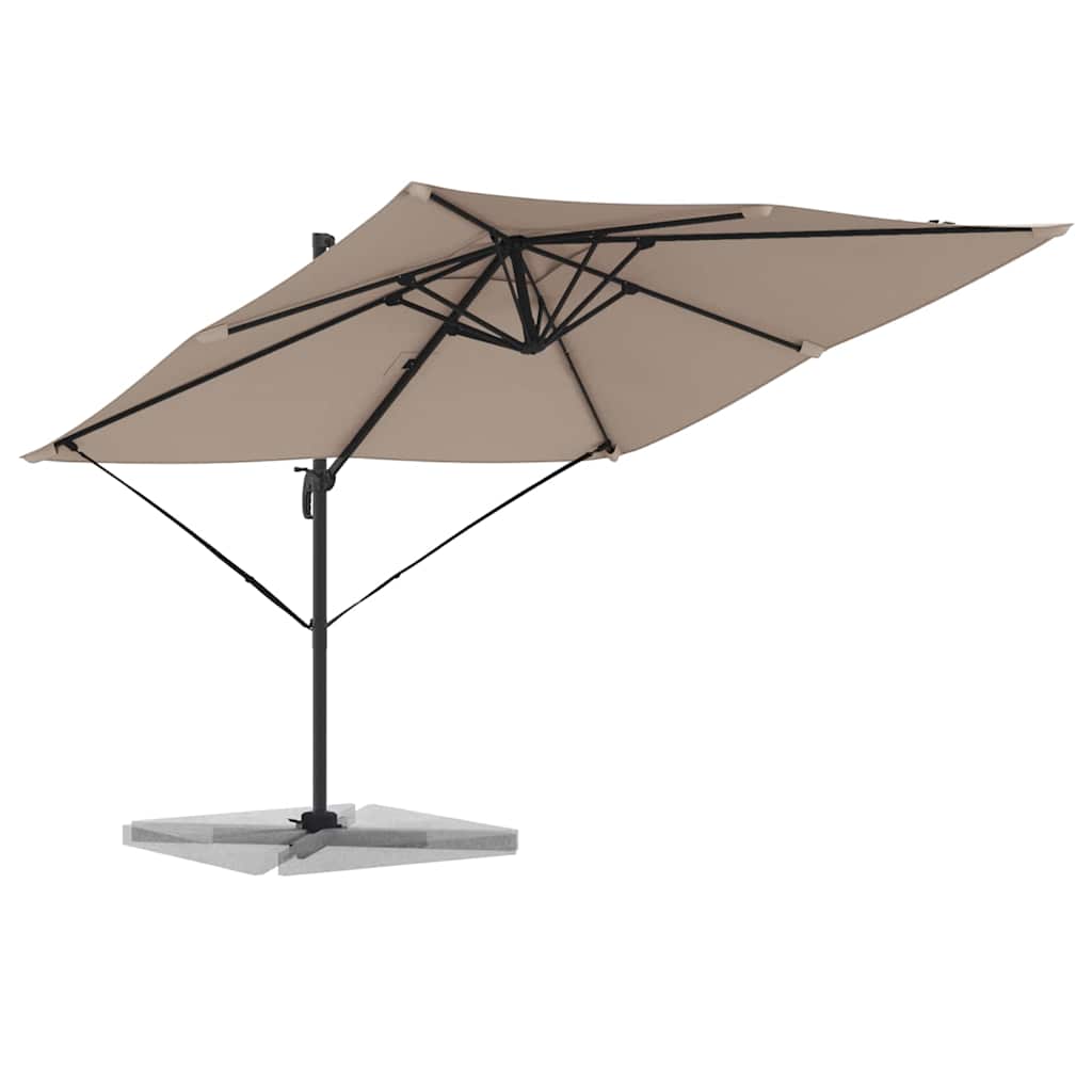 Roma Parasol Taupe 286 x 285 x 265 cm Polyester and Aluminium