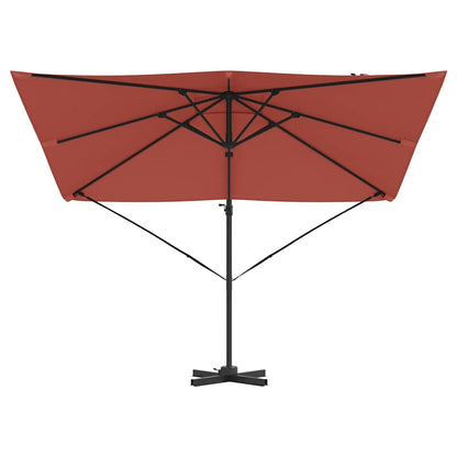 Roma Parasol Red 286 x 285 x 265 cm Polyester and Aluminium