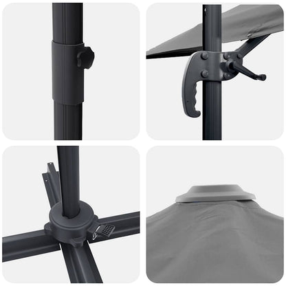 Cantilever Roma Parasol Anthracite and Black 352 x 251 x 260 cm