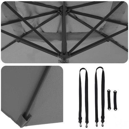 Cantilever Roma Parasol Anthracite and Black 352 x 251 x 260 cm