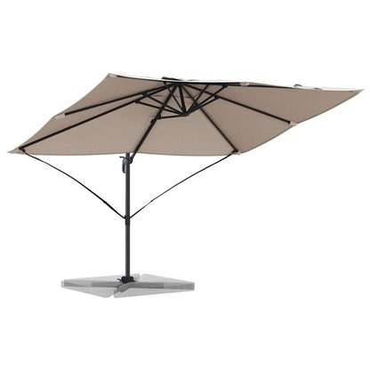 Cantilever Roma Parasol Taupe and Black 352 x 251 x 260 cm