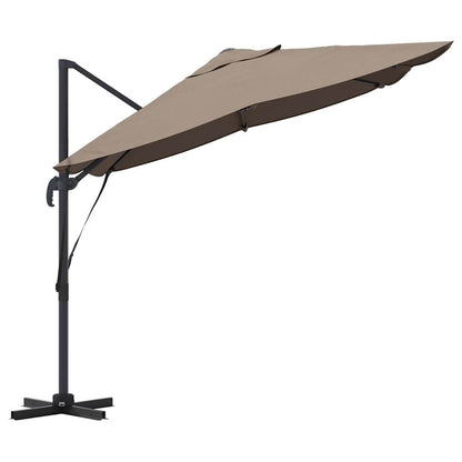 Cantilever Roma Parasol Taupe and Black 352 x 251 x 260 cm