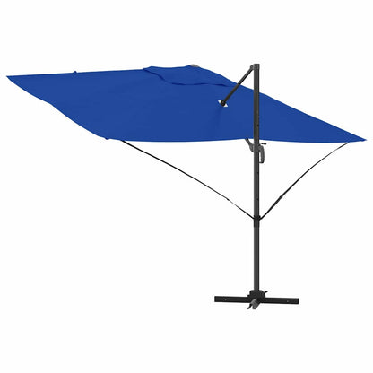 Cantilever Roma Parasol Blue and Black 352 x 251 x 260 cm