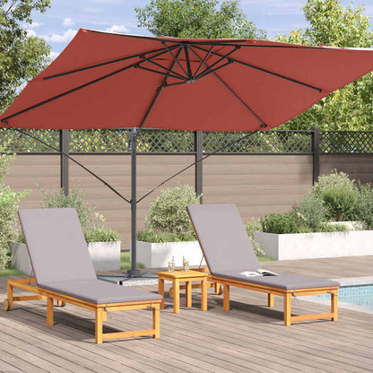 Cantilever Roma Parasol Red and Black 352 x 251 x 260 cm