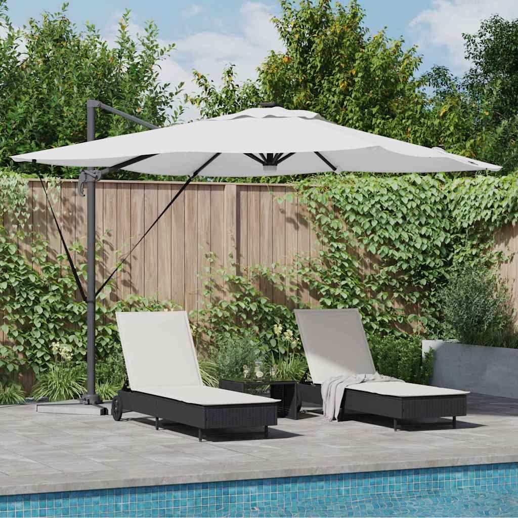 Roma Parasol Beige 286 x 285 x 270 cm Aluminium and Polyester