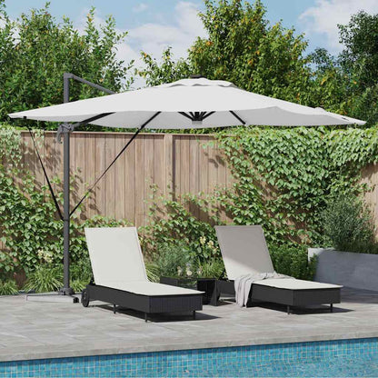 Roma Parasol Beige 286 x 285 x 270 cm Aluminium and Polyester