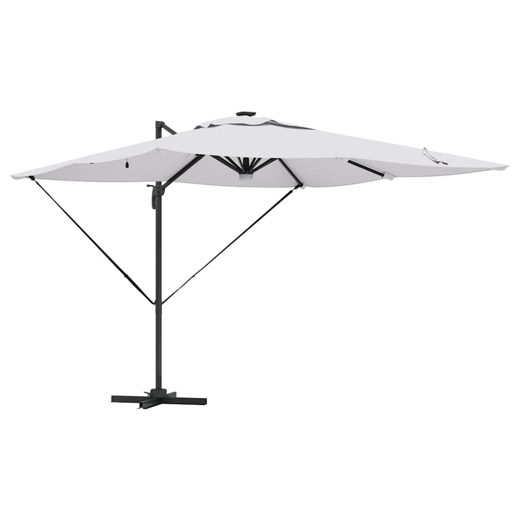 Roma Parasol Beige 286 x 285 x 270 cm Aluminium and Polyester