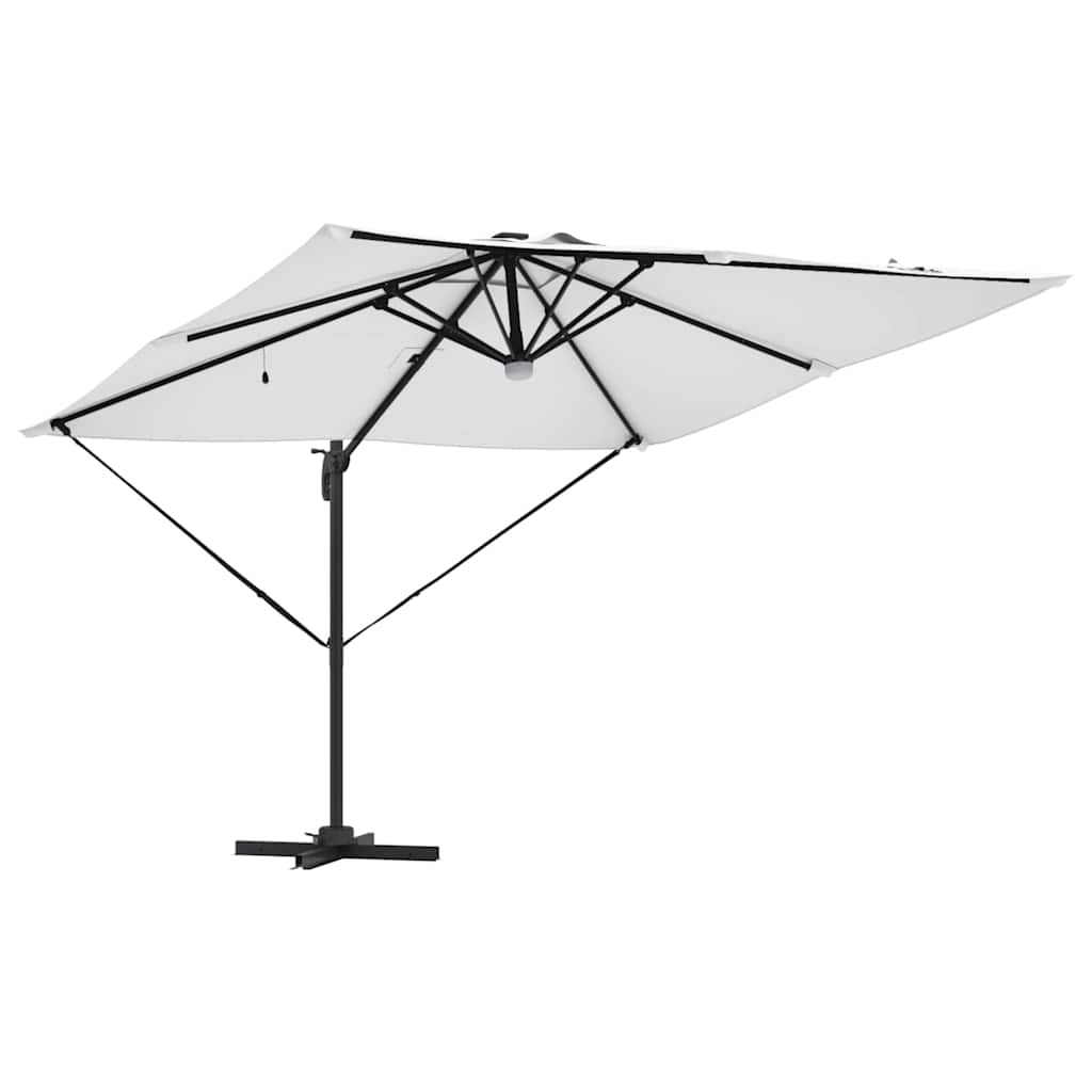 Roma Parasol Beige 286 x 285 x 270 cm Aluminium and Polyester