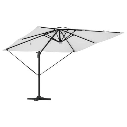 Roma Parasol Beige 286 x 285 x 270 cm Aluminium and Polyester