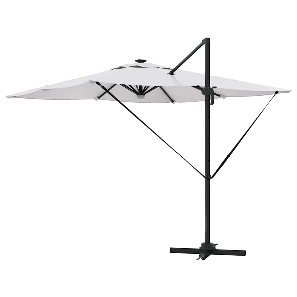 Roma Parasol Beige 286 x 285 x 270 cm Aluminium and Polyester