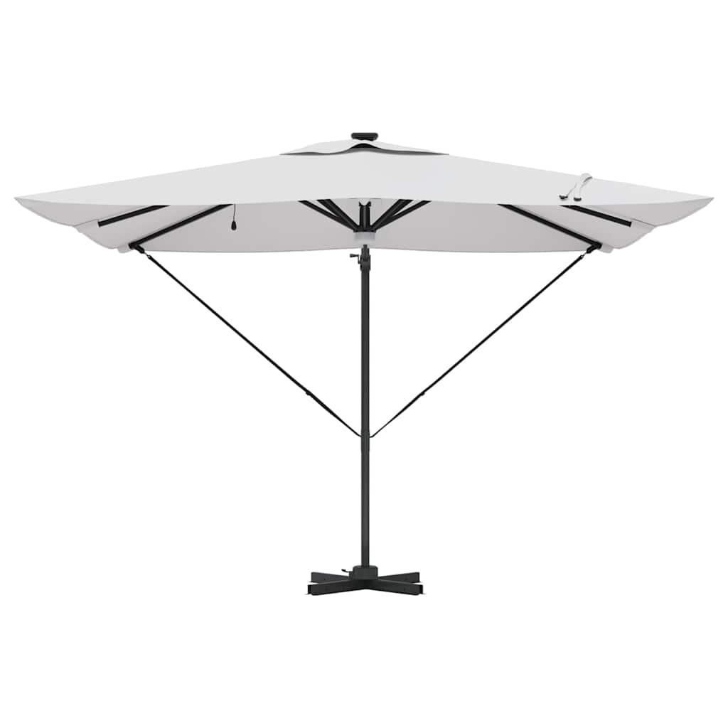 Roma Parasol Beige 286 x 285 x 270 cm Aluminium and Polyester