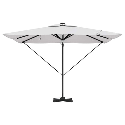 Roma Parasol Beige 286 x 285 x 270 cm Aluminium and Polyester