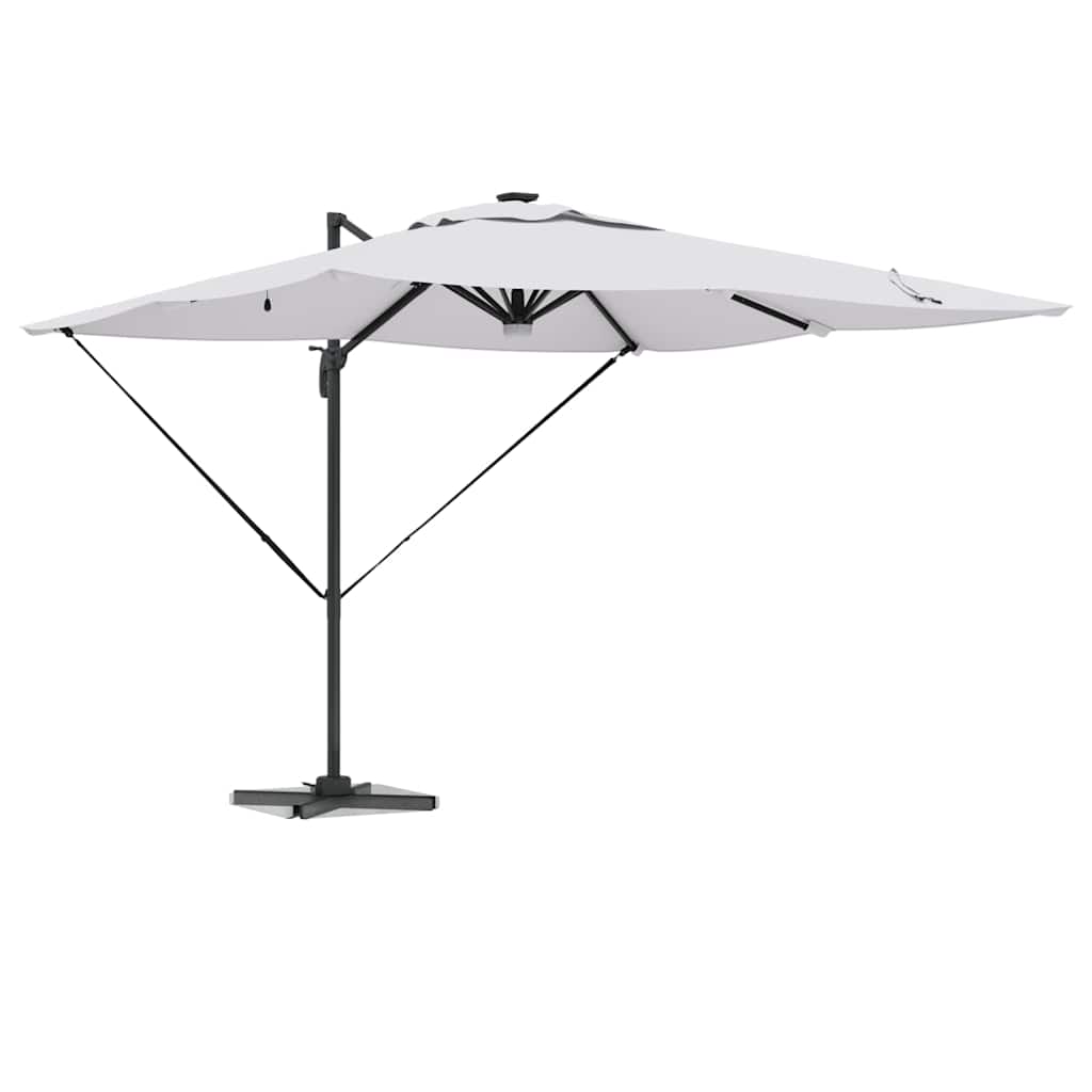 Roma Parasol Beige 286 x 285 x 270 cm Aluminium and Polyester