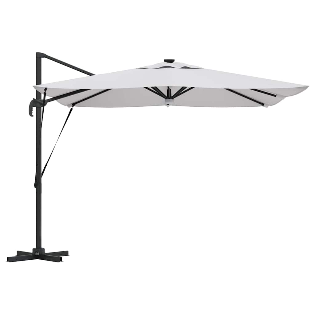Roma Parasol Beige 286 x 285 x 270 cm Aluminium and Polyester
