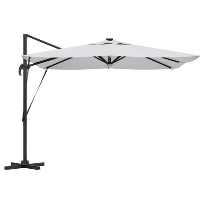 Roma Parasol Beige 286 x 285 x 270 cm Aluminium and Polyester