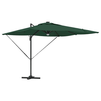 Roma Parasol Green 286 x 285 x 270 cm Aluminium and Polyester