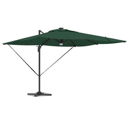 Roma Parasol Green 286 x 285 x 270 cm Aluminium and Polyester