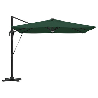 Roma Parasol Green 286 x 285 x 270 cm Aluminium and Polyester