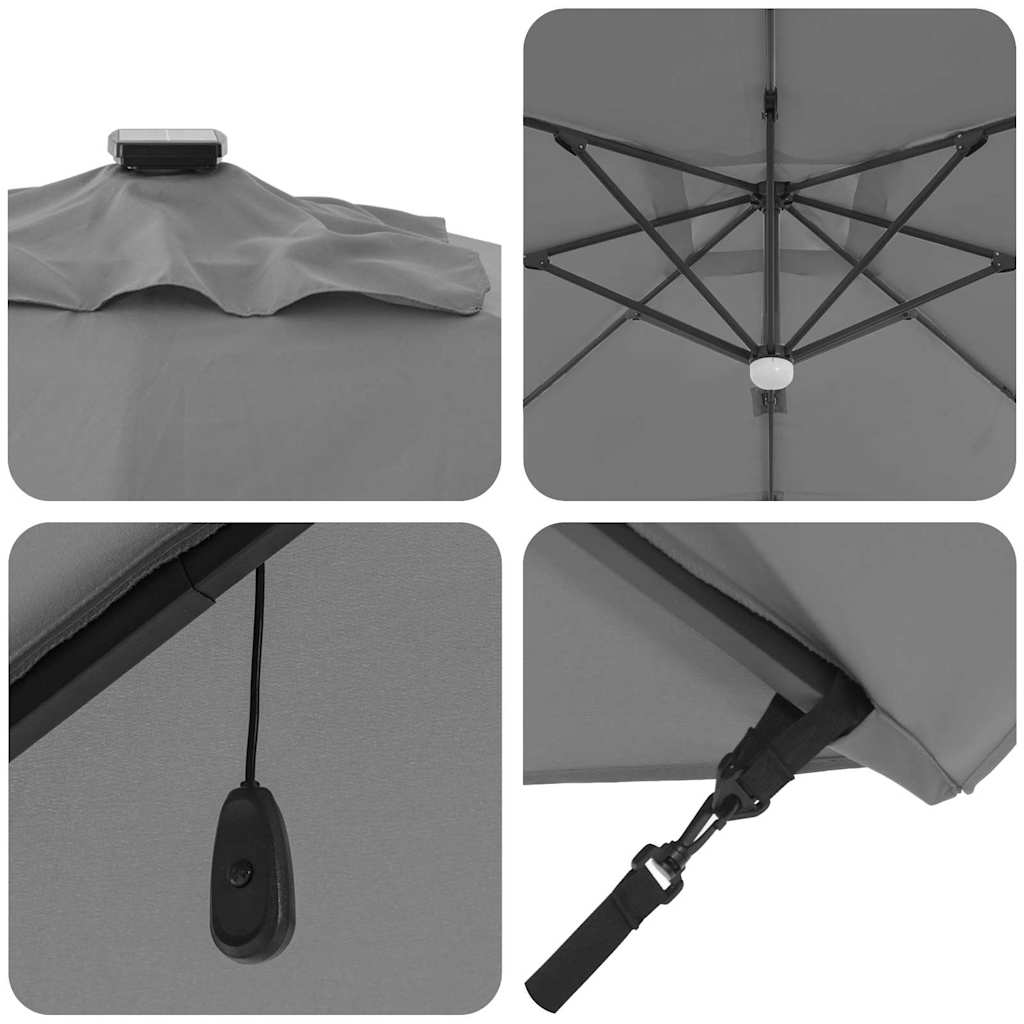 Roma Parasol Anthracite 286 x 285 x 270 cm