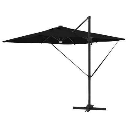 Roma Parasol Black 286 x 285 x 270 cm Aluminium and Polyester