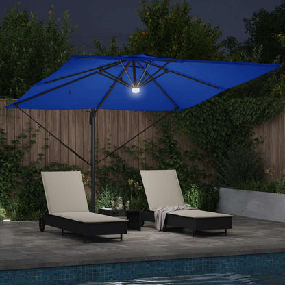 Roma Parasol Blue 286 x 285 x 270 cm Aluminium and Polyester
