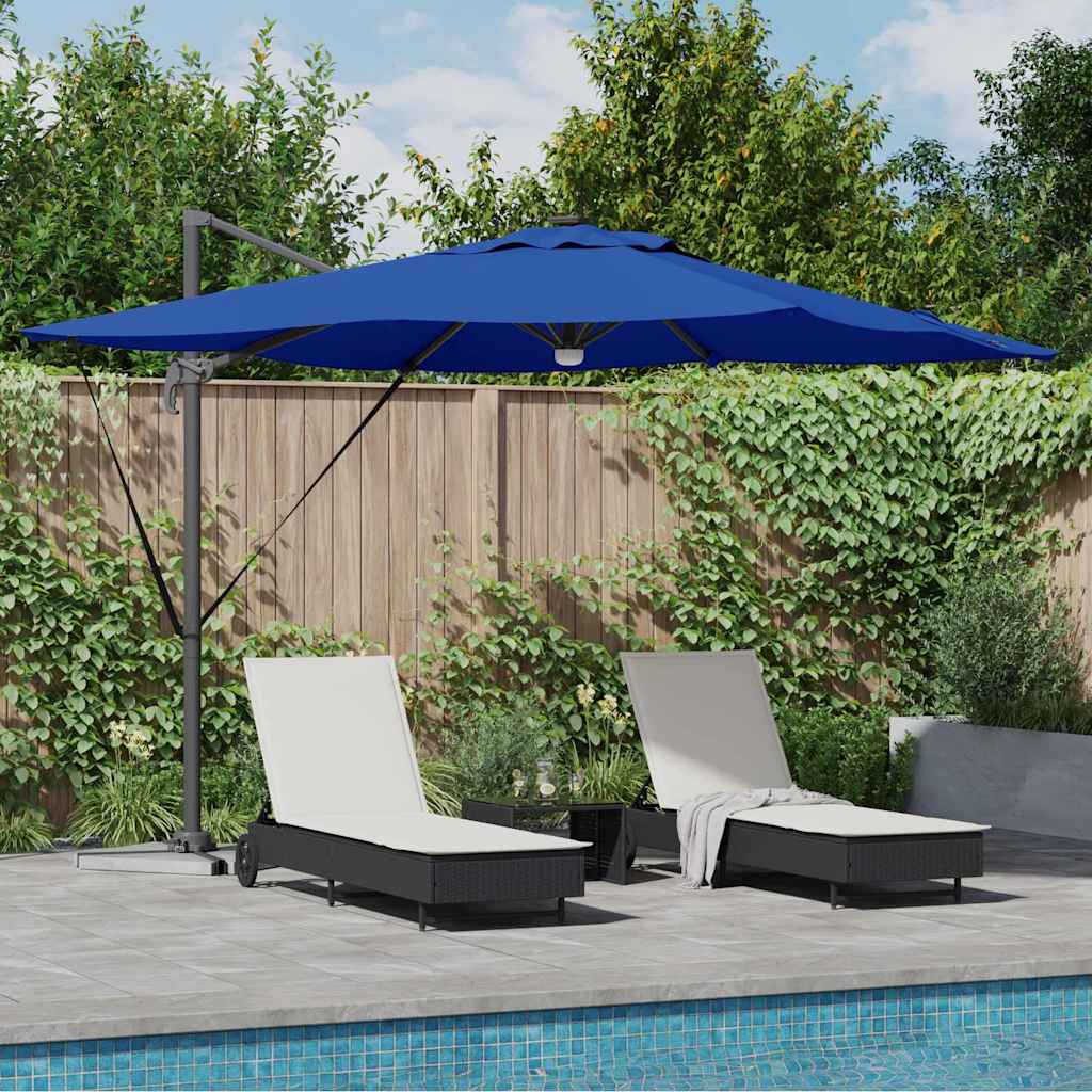 Roma Parasol Blue 286 x 285 x 270 cm Aluminium and Polyester