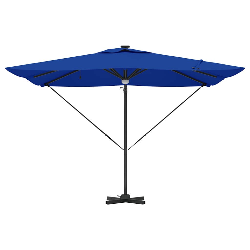 Roma Parasol Blue 286 x 285 x 270 cm Aluminium and Polyester