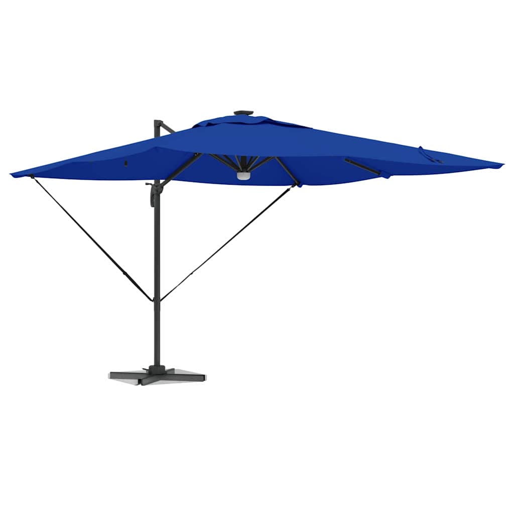 Roma Parasol Blue 286 x 285 x 270 cm Aluminium and Polyester