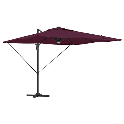 Roma Parasol Red 286 x 285 x 270 cm Aluminium and Polyester