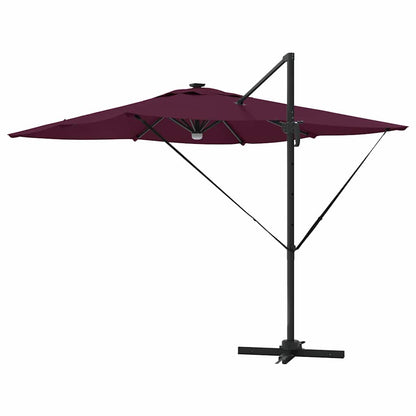 Roma Parasol Red 286 x 285 x 270 cm Aluminium and Polyester