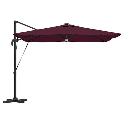 Roma Parasol Red 286 x 285 x 270 cm Aluminium and Polyester