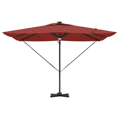 Roma Parasol Red 286 x 285 x 270 cm Aluminium and Polyester