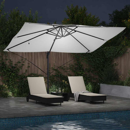 Cantilever Roma Parasol Beige and Black 352 x 251 x 265 cm