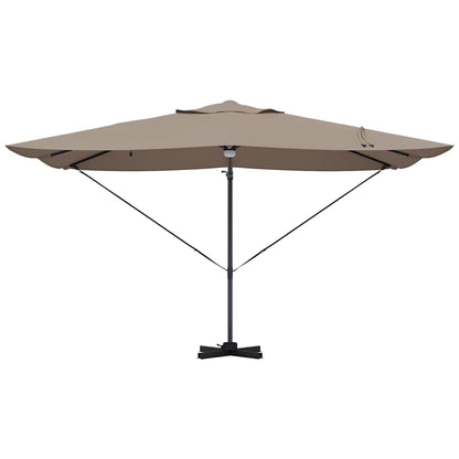 Cantilever Roma Parasol Taupe and Black 352 x 251 x 265 cm
