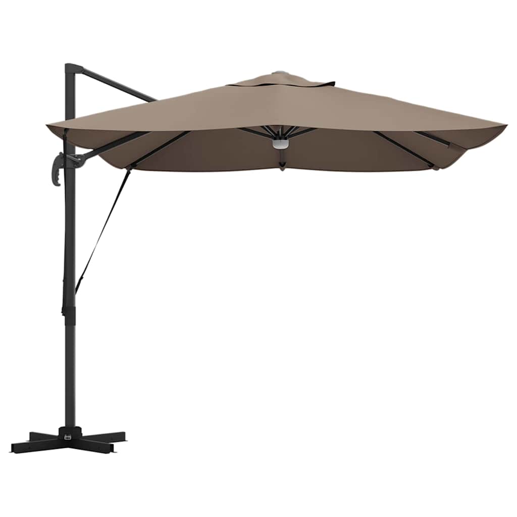 Cantilever Roma Parasol Taupe and Black 352 x 251 x 265 cm
