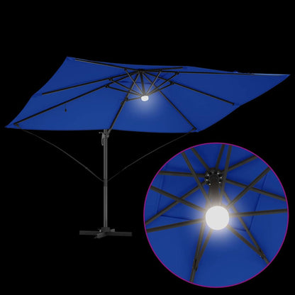 Cantilever Roma Parasol Blue and Black 352 x 251 x 265 cm