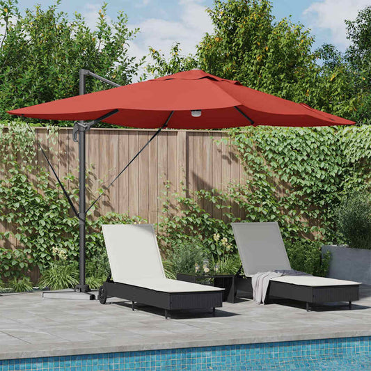 Cantilever Roma Parasol Red and Black 352 x 251 x 265 cm