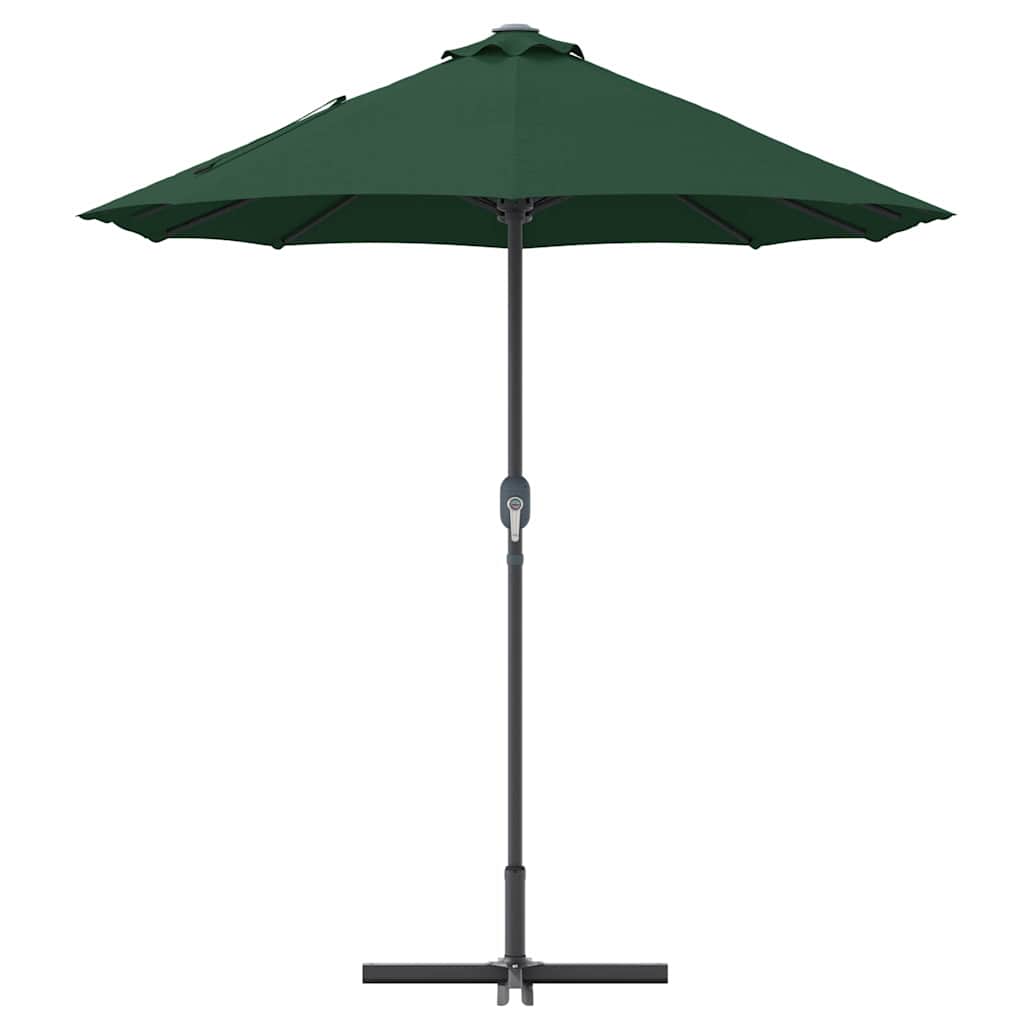 Garden Parasol Green 370 x 197 x 239 cm Powder-coated steel
