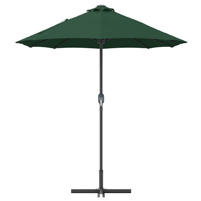 Garden Parasol Green 370 x 197 x 239 cm Powder-coated steel