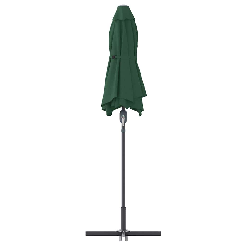 Garden Parasol Green 370 x 197 x 239 cm Powder-coated steel
