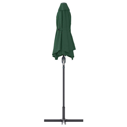 Garden Parasol Green 370 x 197 x 239 cm Powder-coated steel
