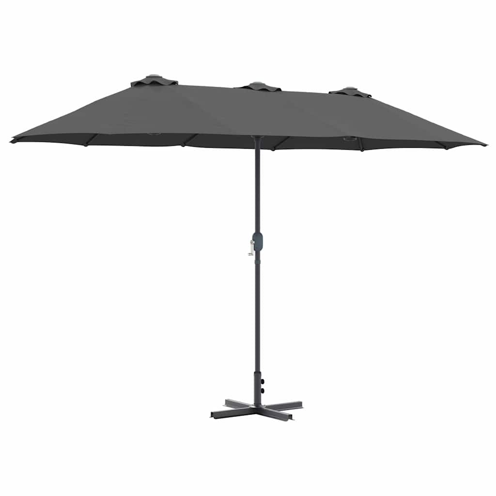 Garden Parasol Anthracite 370 x 197 x 239 cm