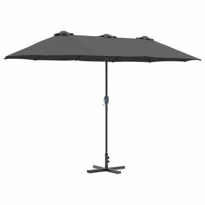 Garden Parasol Anthracite 370 x 197 x 239 cm