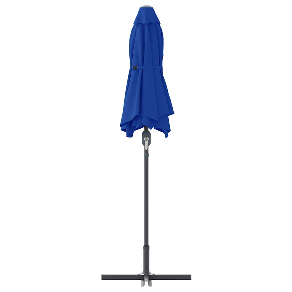 Garden Parasol Blue 370 x 197 x 239 cm Powder-coated steel