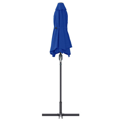Garden Parasol Blue 370 x 197 x 239 cm Powder-coated steel