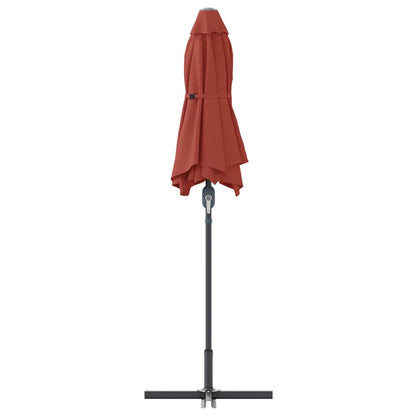 Garden Parasol Terracotta 370 x 197 x 239 cm
