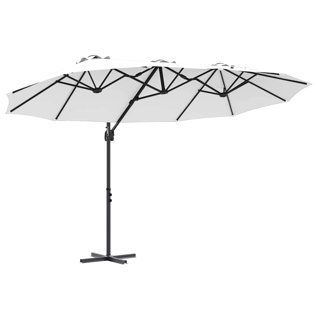 Garden Cantilever Parasol Sand 372 x 198 x 243 cm