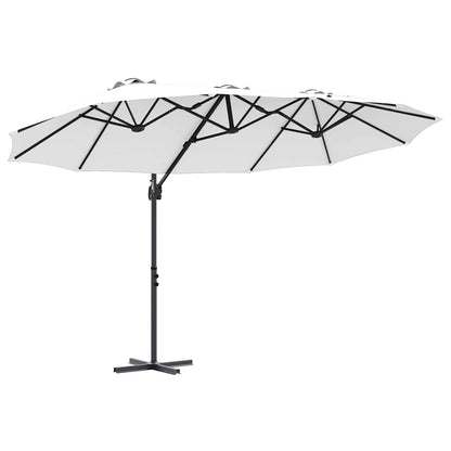 Garden Cantilever Parasol Sand 372 x 198 x 243 cm